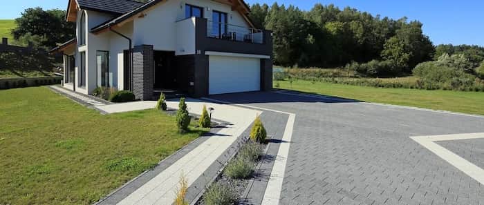 Taras z kostki brukowej